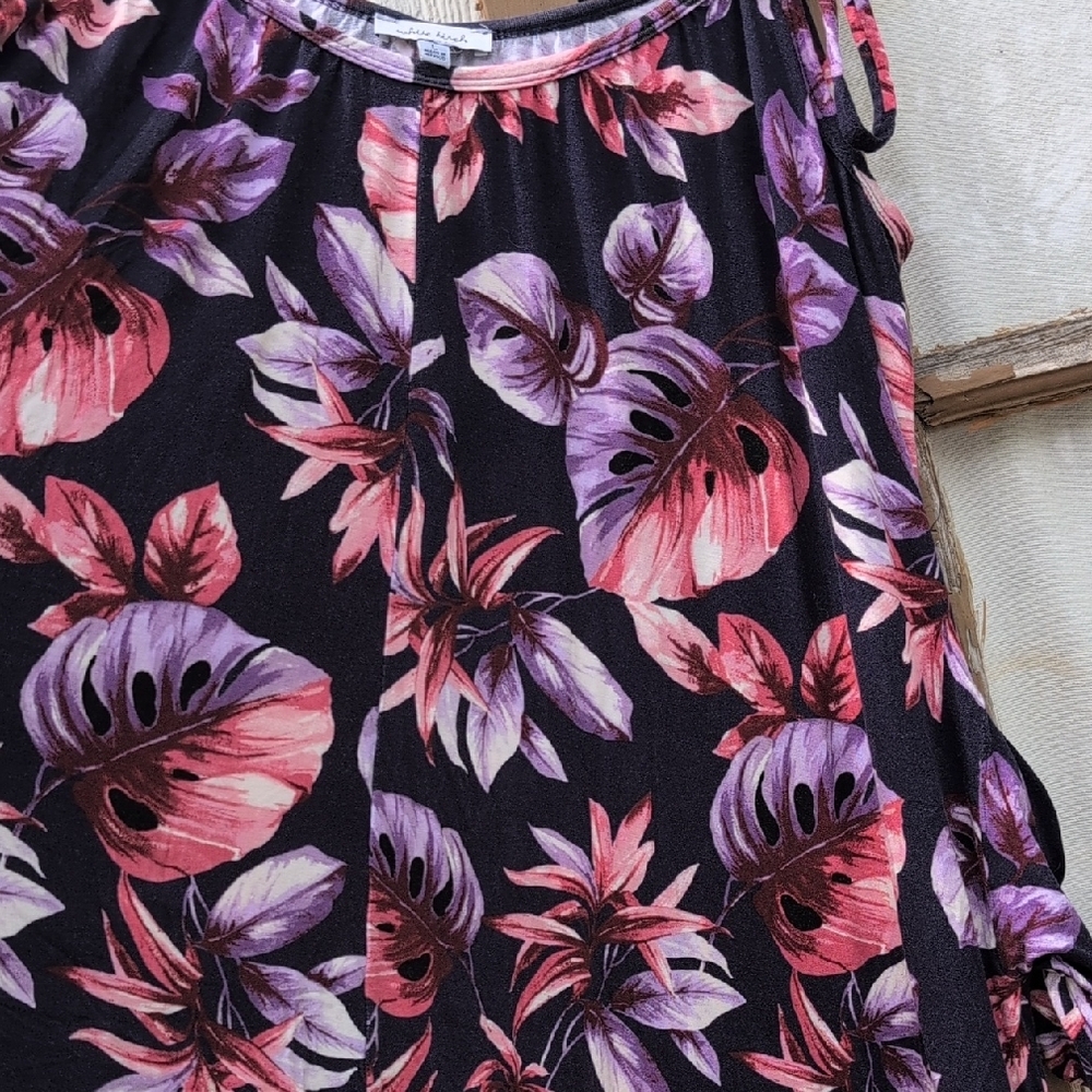 Floral Black and Pink Women's Jumpsuit